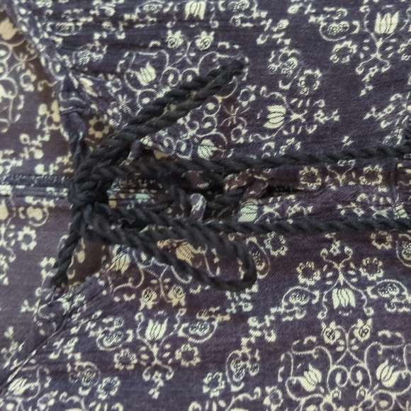 American Eagle y2k XXS  Oversized Mini Dress Tunic Patchwork Paisley - Picture 5 of 14